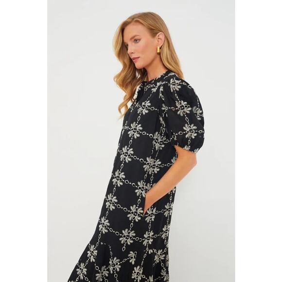 TUCKERNUCK Black Eyelet Lewis Dress NWT Size Medium - Picture 4 of 10